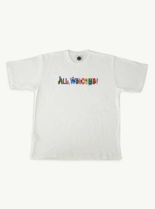 All Welcome Playground SS Tee – White