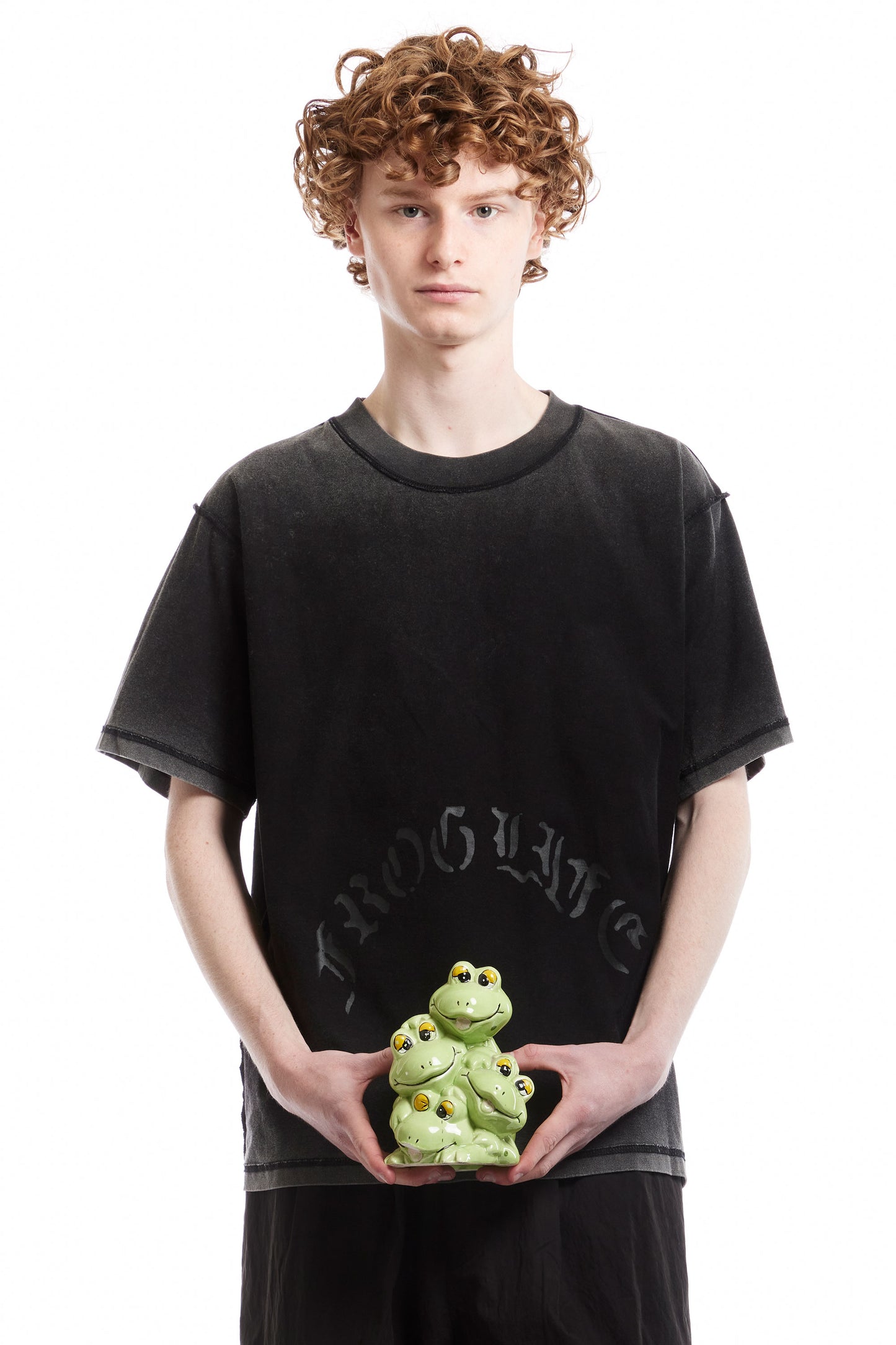 Frog Life SS Tee - Acid Grey