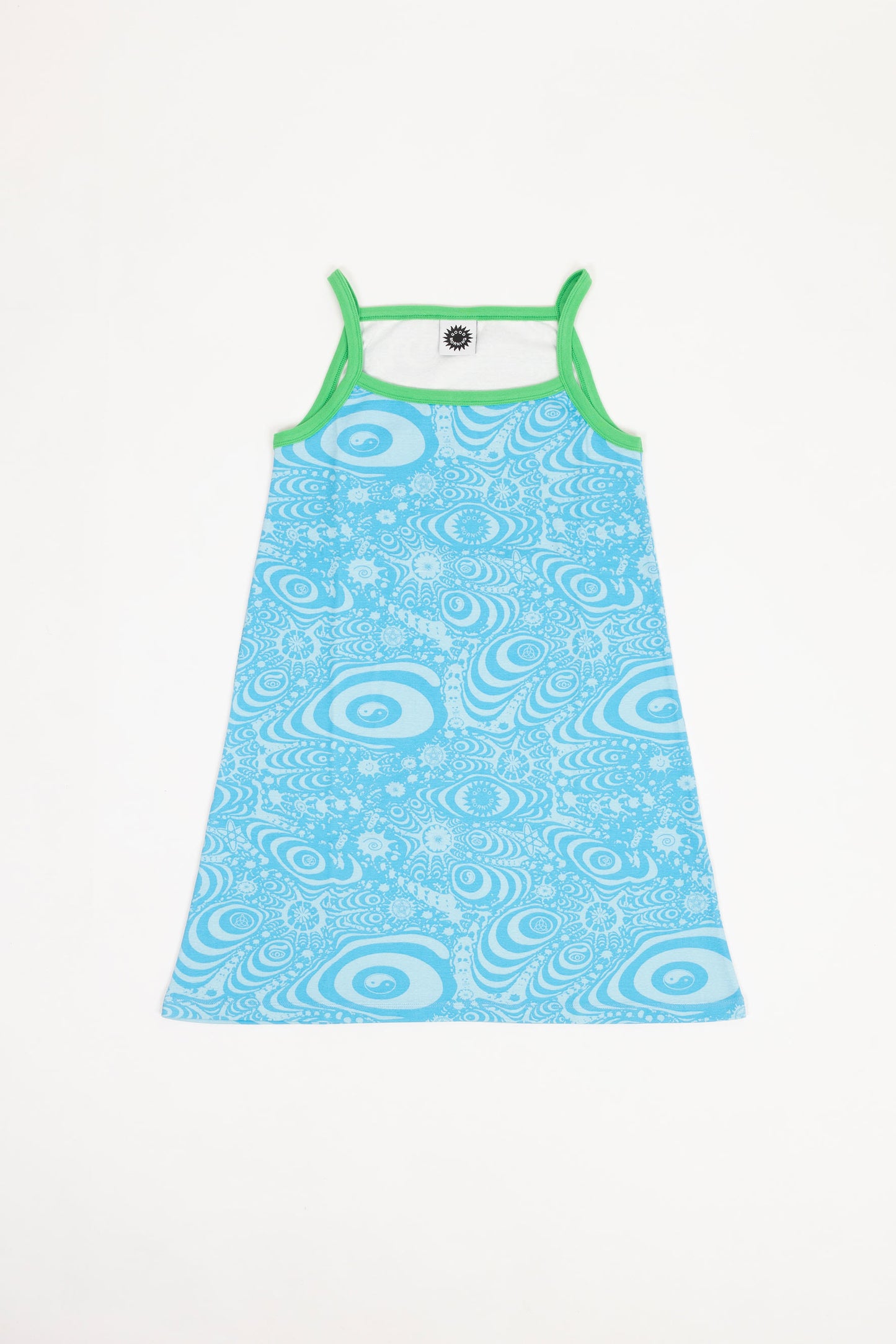 Knowhere Stretch Cotton Dress – Blue Knowhere