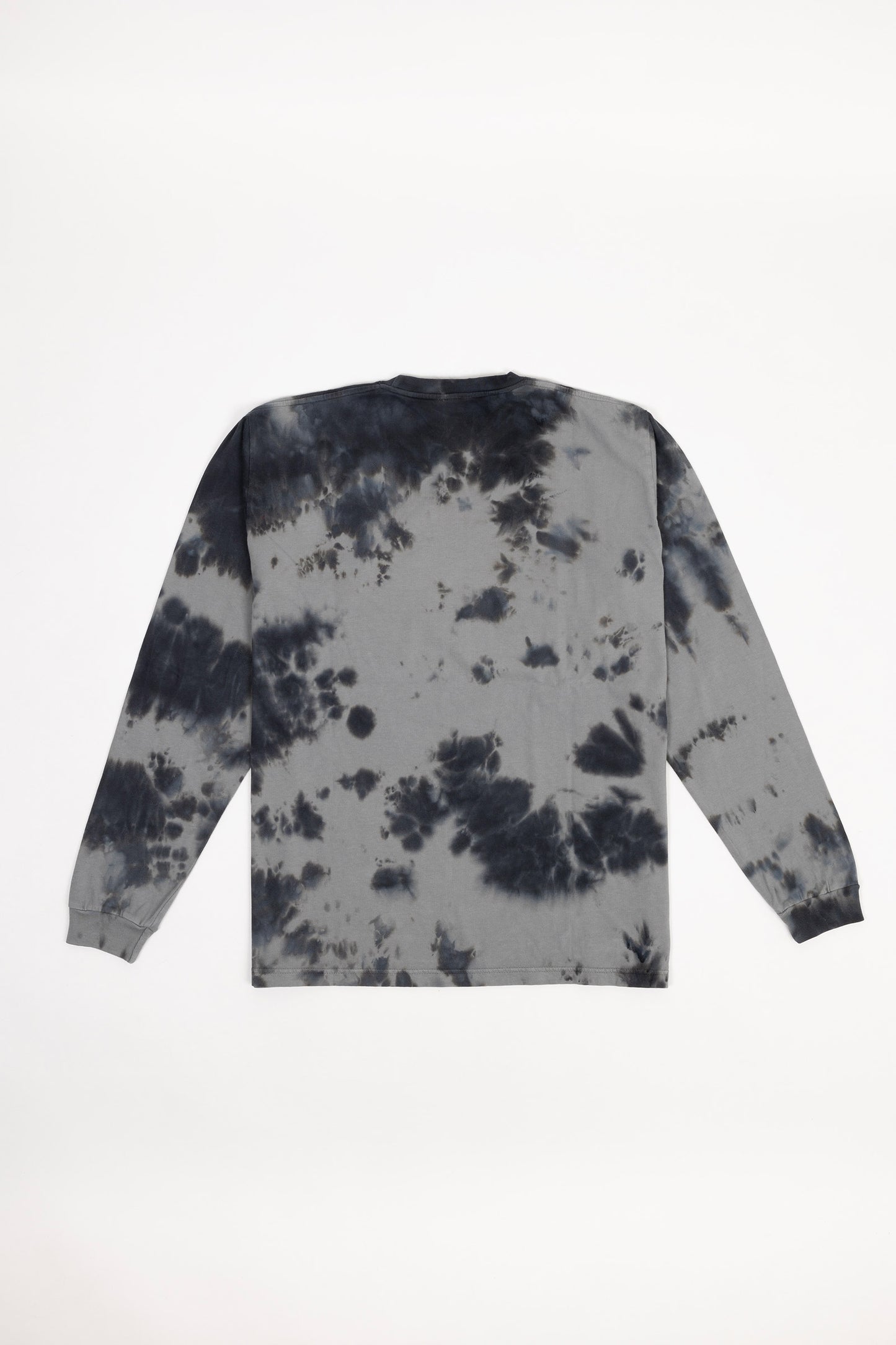 Waffle Knit LS Tee – Smoke Tie Dye