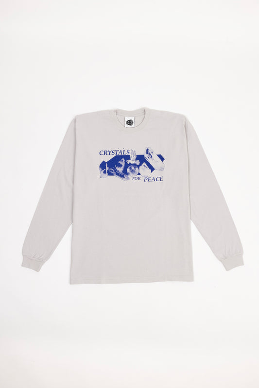 Crystals for Peace LS Tee – Stone