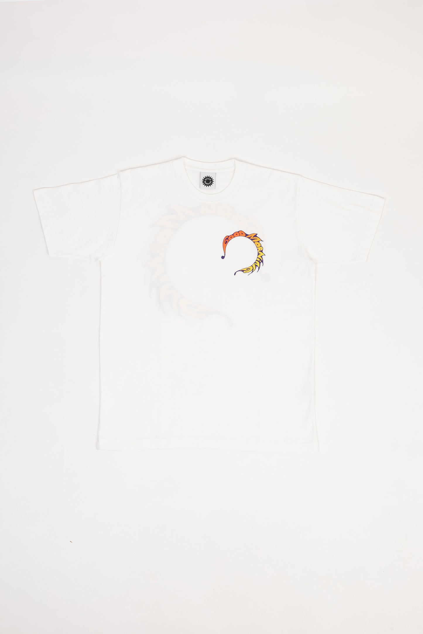 E Ruscha V Swirl SS Tee – White