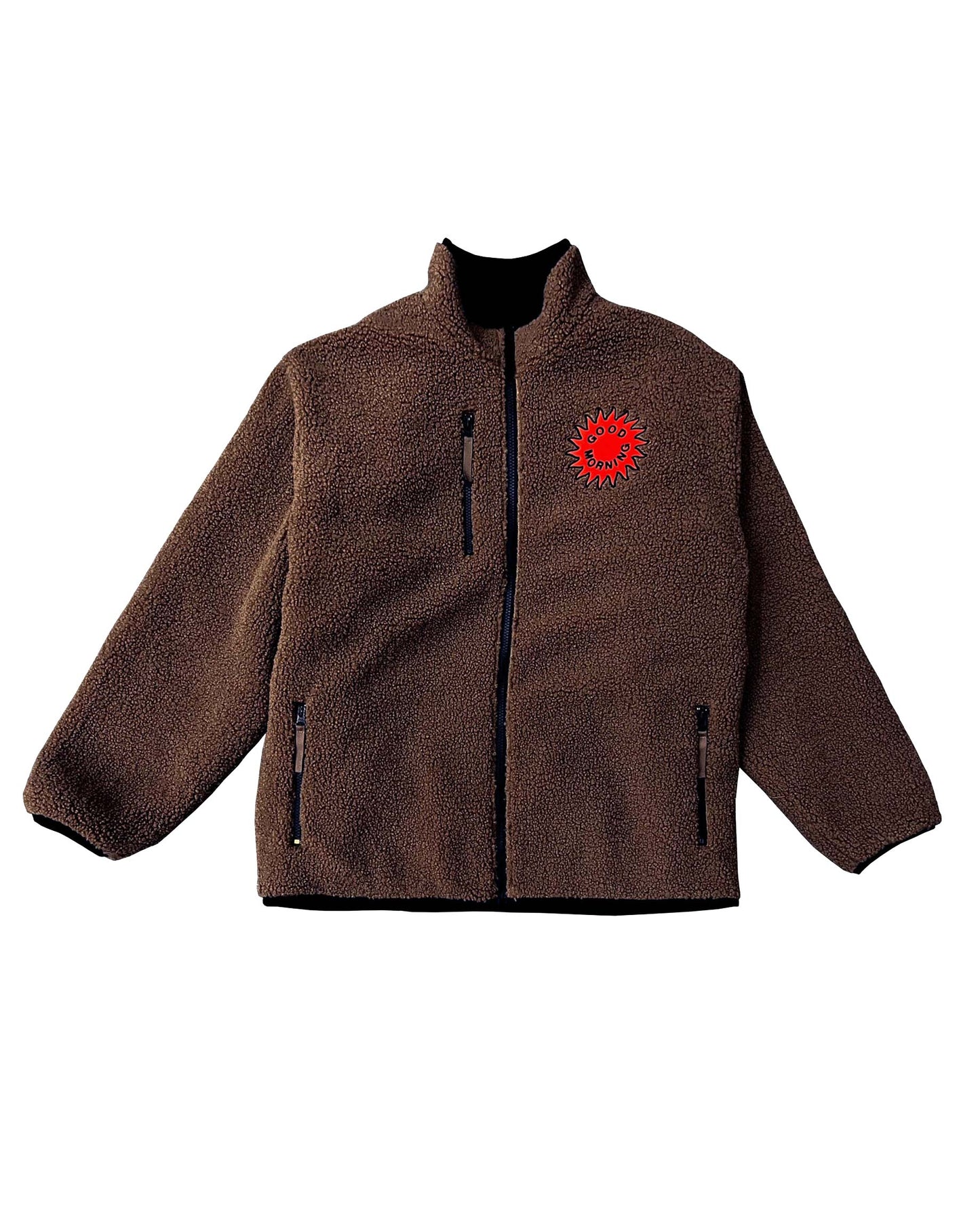 Reversible Zip Thru Double Fleece Jacket