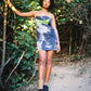 Trip Out Stretch Cotton Dress – Smoke Tie Dye
