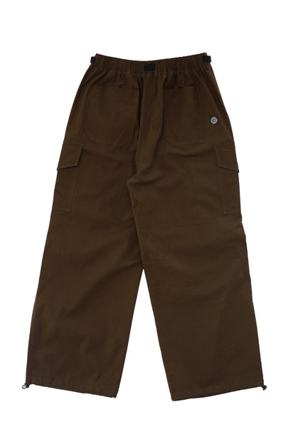 Wide Leg Cargo Pants - Cacao