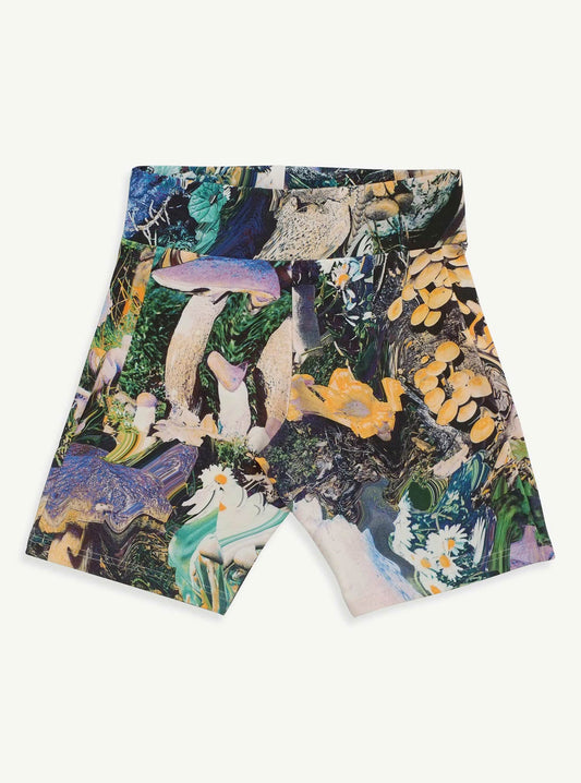 Womens Bike Short - Shrooms