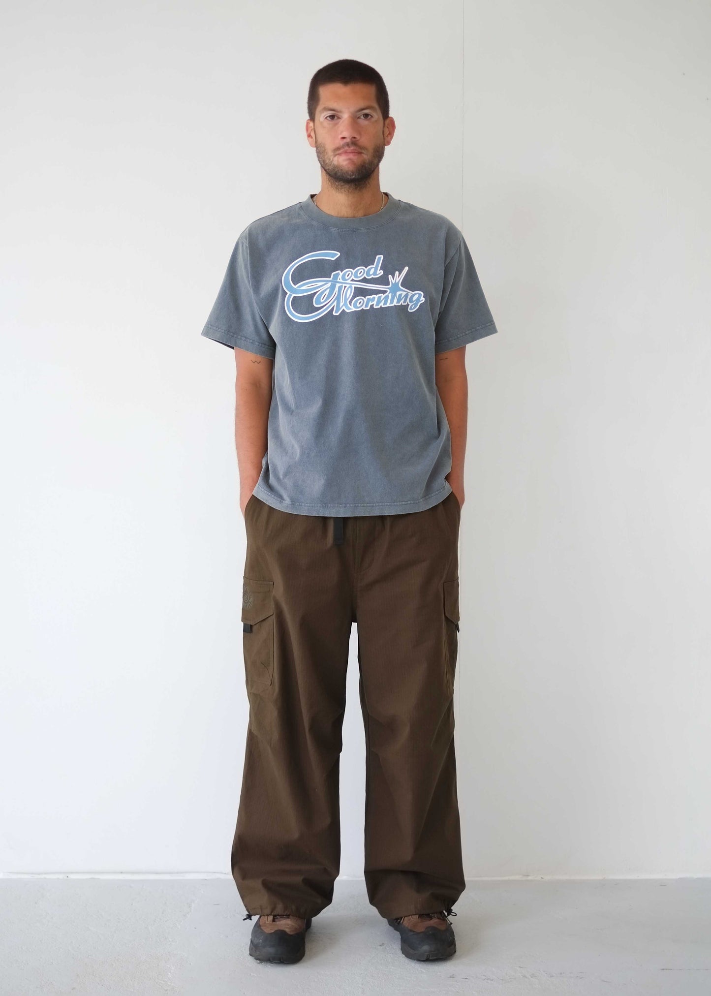 Wide Leg Cargo Pants - Cacao