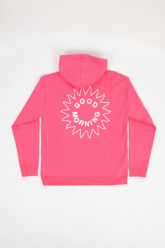 Sun Logo Fleece Pullover Hood – Bubblegum