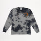 Waffle Knit LS Tee – Smoke Tie Dye