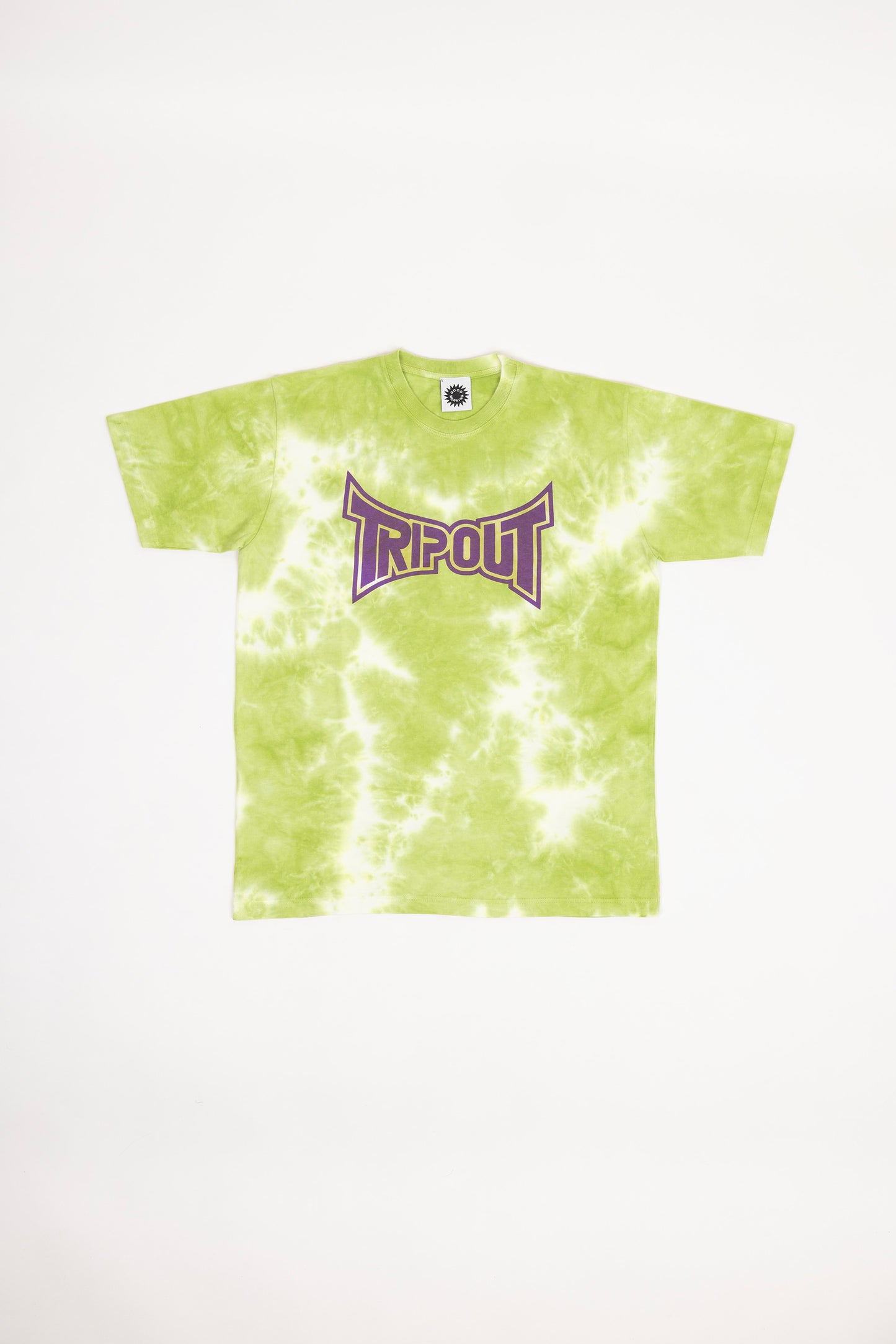 Trip Out SS Tee – Green Tie Dye