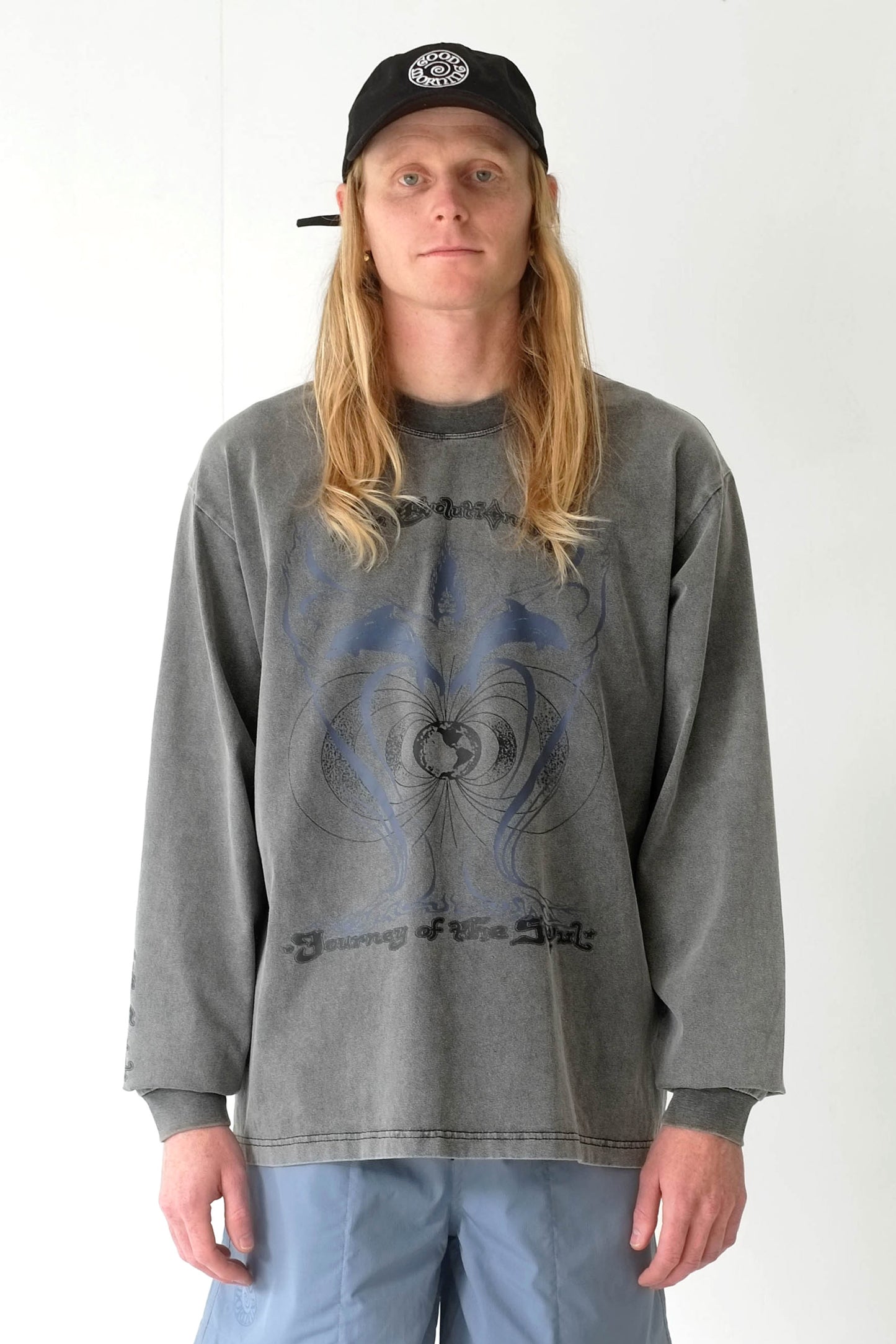 Journey Of The Soul LS Tee - Acid Black