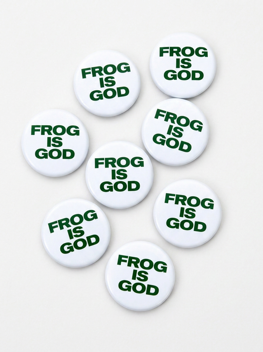 Frog Is God Pin Badge