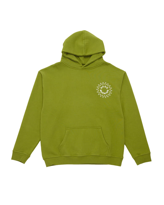 Sun Logo Fleece Hoodie - Leaf