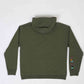 Peace Dove Fleece Pullover Hood – Moss