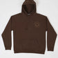 Sun Logo Fleece Pullover Hood – Chocolate